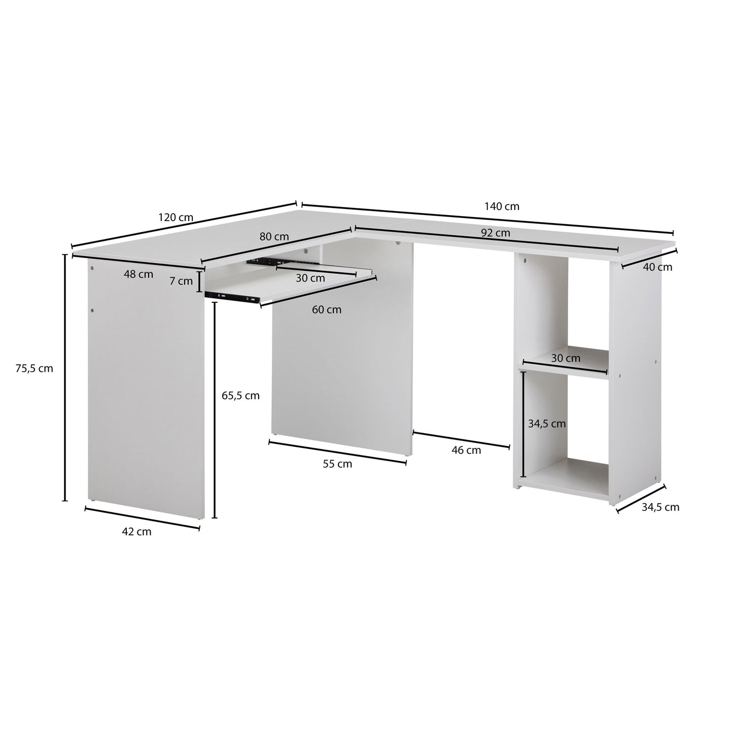 Escritorio Sobrio Y Equilibrado Modelo Wl5.307_3