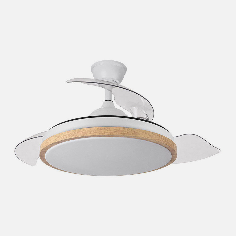 Ventilador Dc Evros 72w 6120lm Blanco/haya 107d 3asp.despegables 3000-4000-6000k Remoto+temporizador+memoria_2