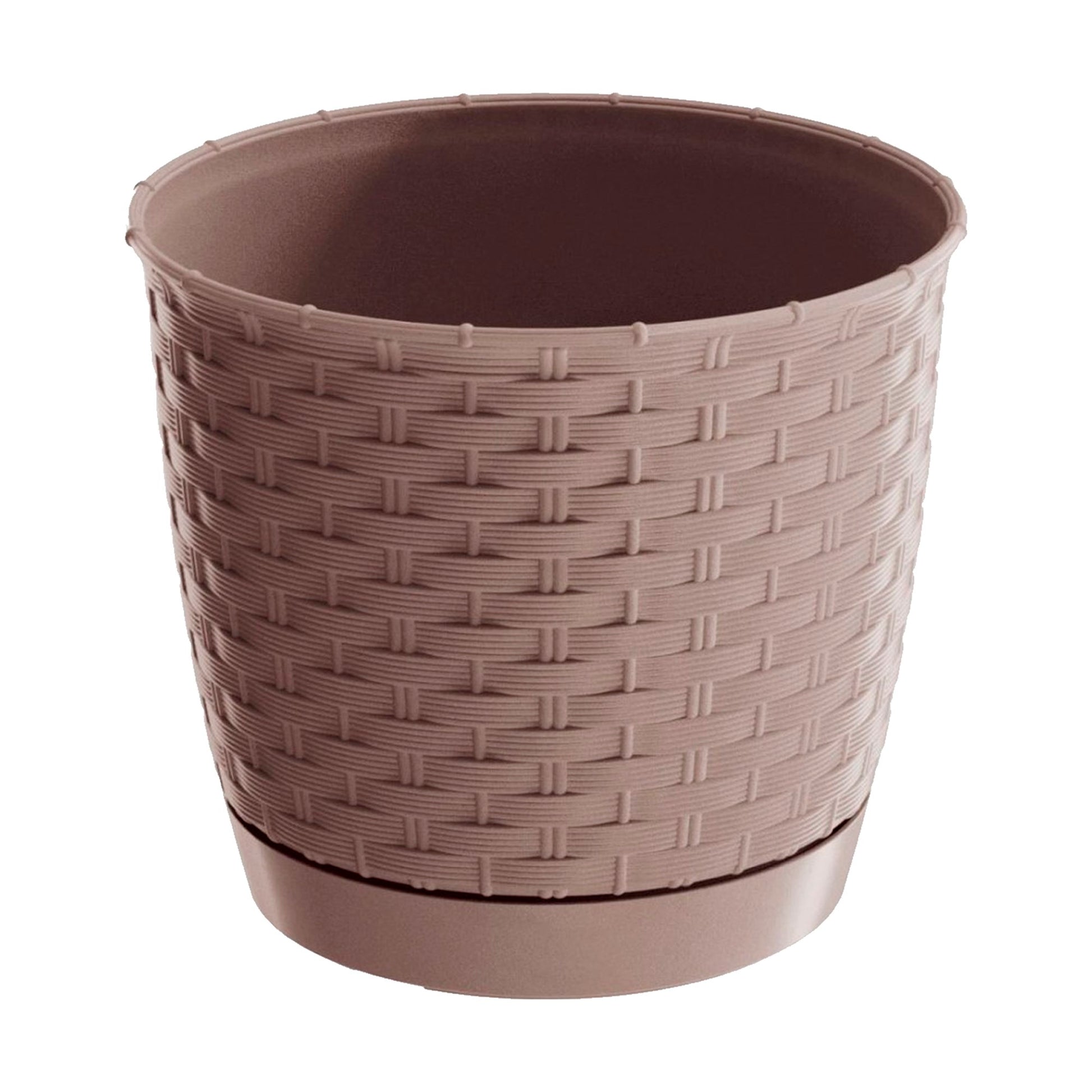Maceta Ratolla Round 2l., Dimensiones (mm) 165x165x142, Color Mocca