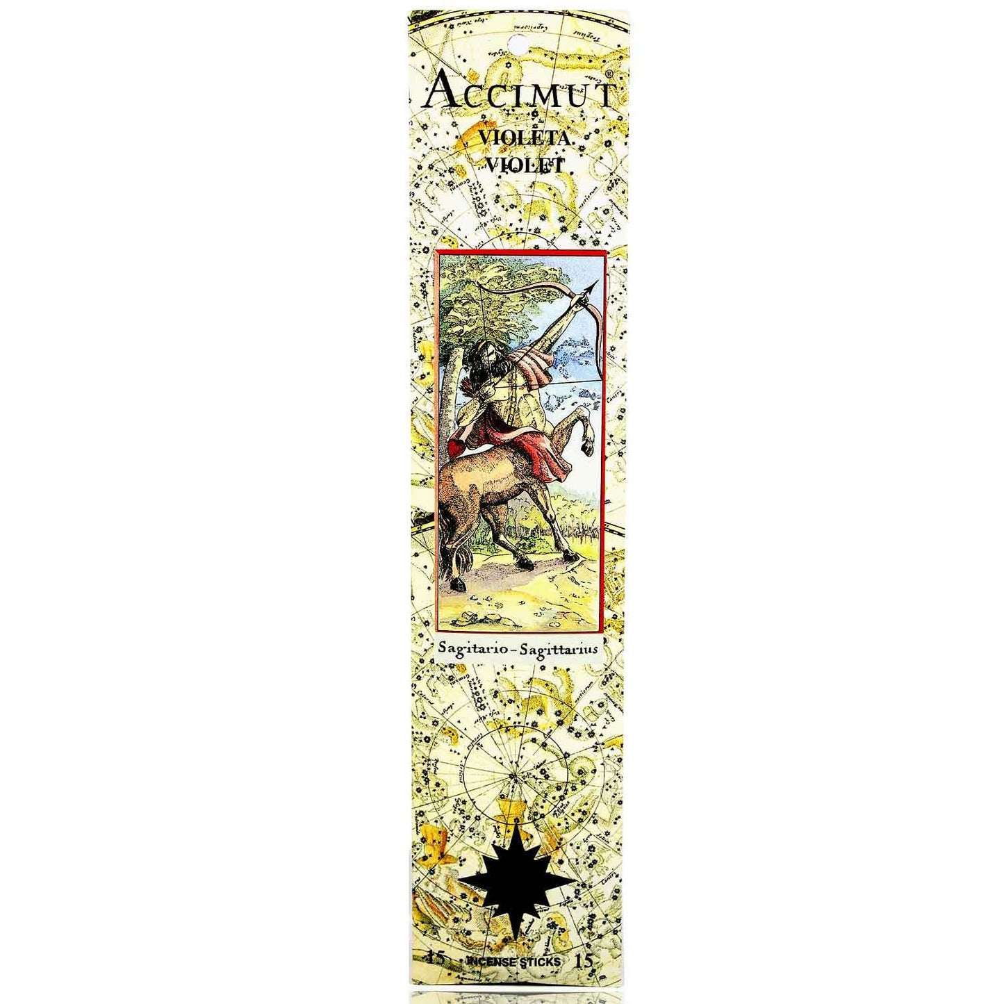 Incenso em stick Accimut Sagitário Violeta Radhe