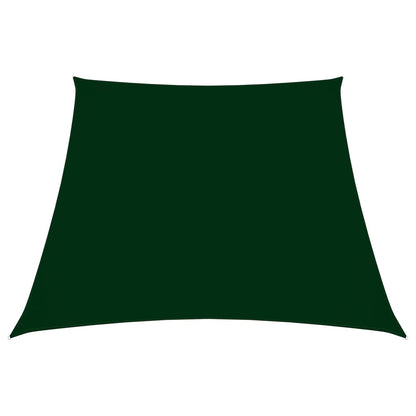 Vidaxl Toldo De Vela Trapezoidal De Tela Oxford Verde Oscuro 3/5x4 M_0