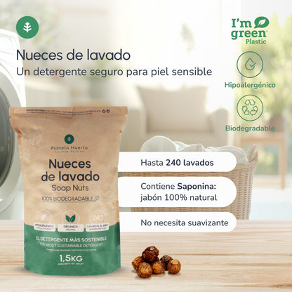 Nozes para Lavar Planeta Huerto 1,5 kg