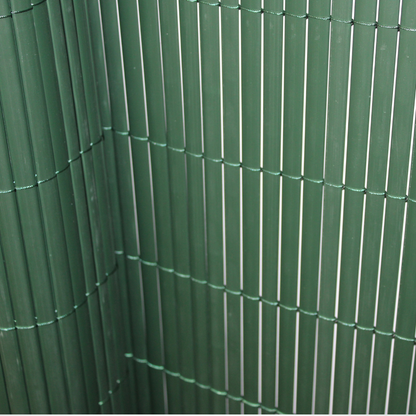 Cañizo Pvc Doble Cara| 1x3 M| Color Verde| Lamas 11 Mm| Composición 100% Pvc| Bridas Sujeción Incluidas_2