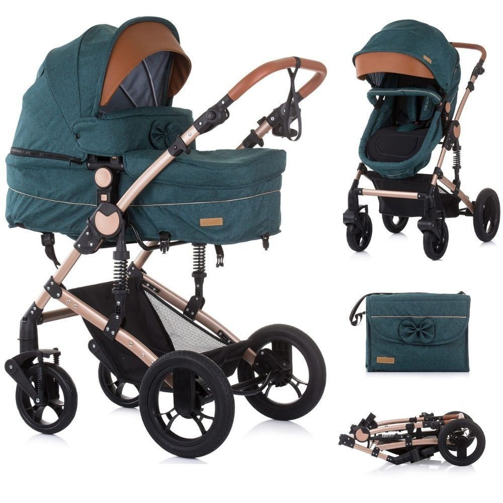 Carrito De Bebé Camea Dúo Convertible Con Bolso Avocado_0