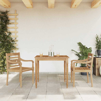 Vidaxl Juego De Comedor Para Jardín 3 Pzas Madera Maciza De Teca_1