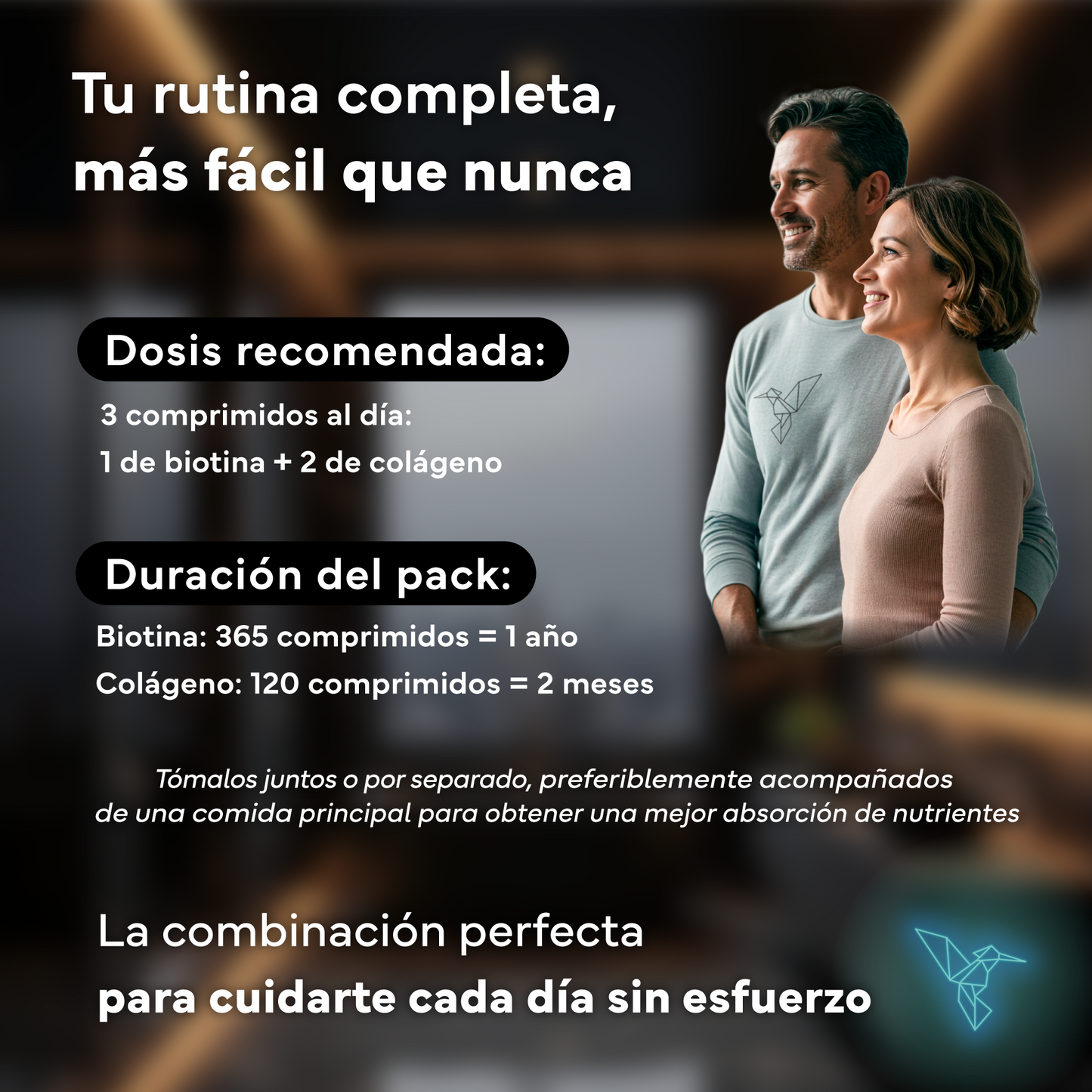 Biotina 10.000 Mcg + Colágeno Marino Con Magnesio. Sevens Nutrition.cabello, Piel, Uñas Y Articulaciones_4