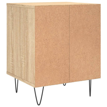 Mesita De Noche Madera De Ingeniería Roble Sonoma 40x35x50 Cm_4