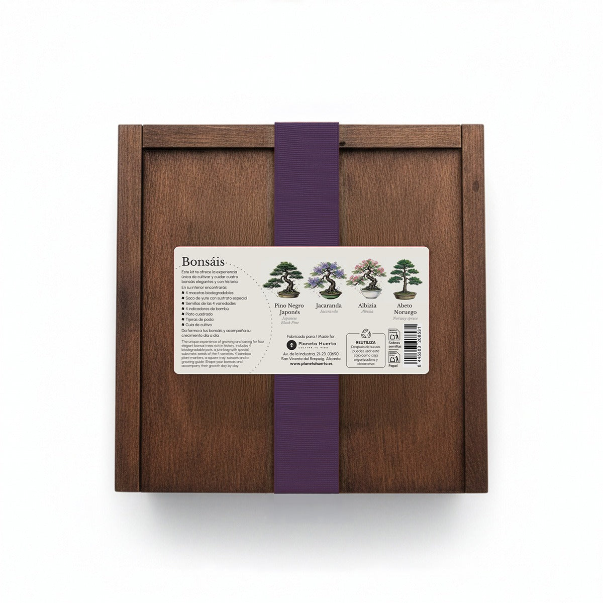 Caja Botánica: Bonsái "Cultivado con paciencia, todo perdura" Planeta Huerto