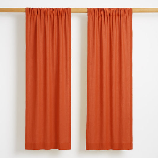 Cortinas De Gasa De Algodón Orgánico Color Fresa Para Bebé_0