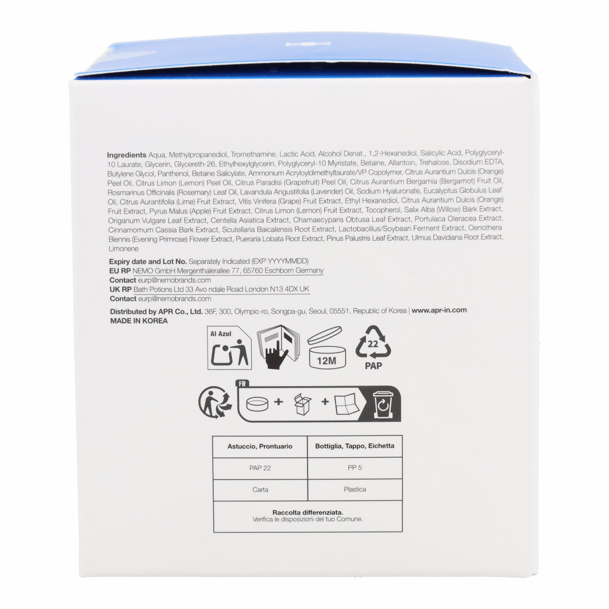 Discos exfoliantes Zero Pore Pad 2.0 Medicube 70 pads