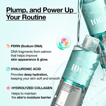 PDRN 100 Hyaluronic Acid Booster Toner Anua 250 ml