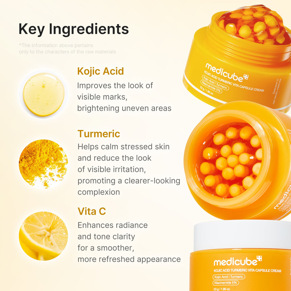 Kojic Acid Turmeric Vita Capsule Cream Medicube