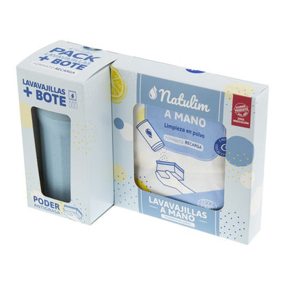Polvo Lavavajillas a mano Pack (bote + refill) limón Natulim