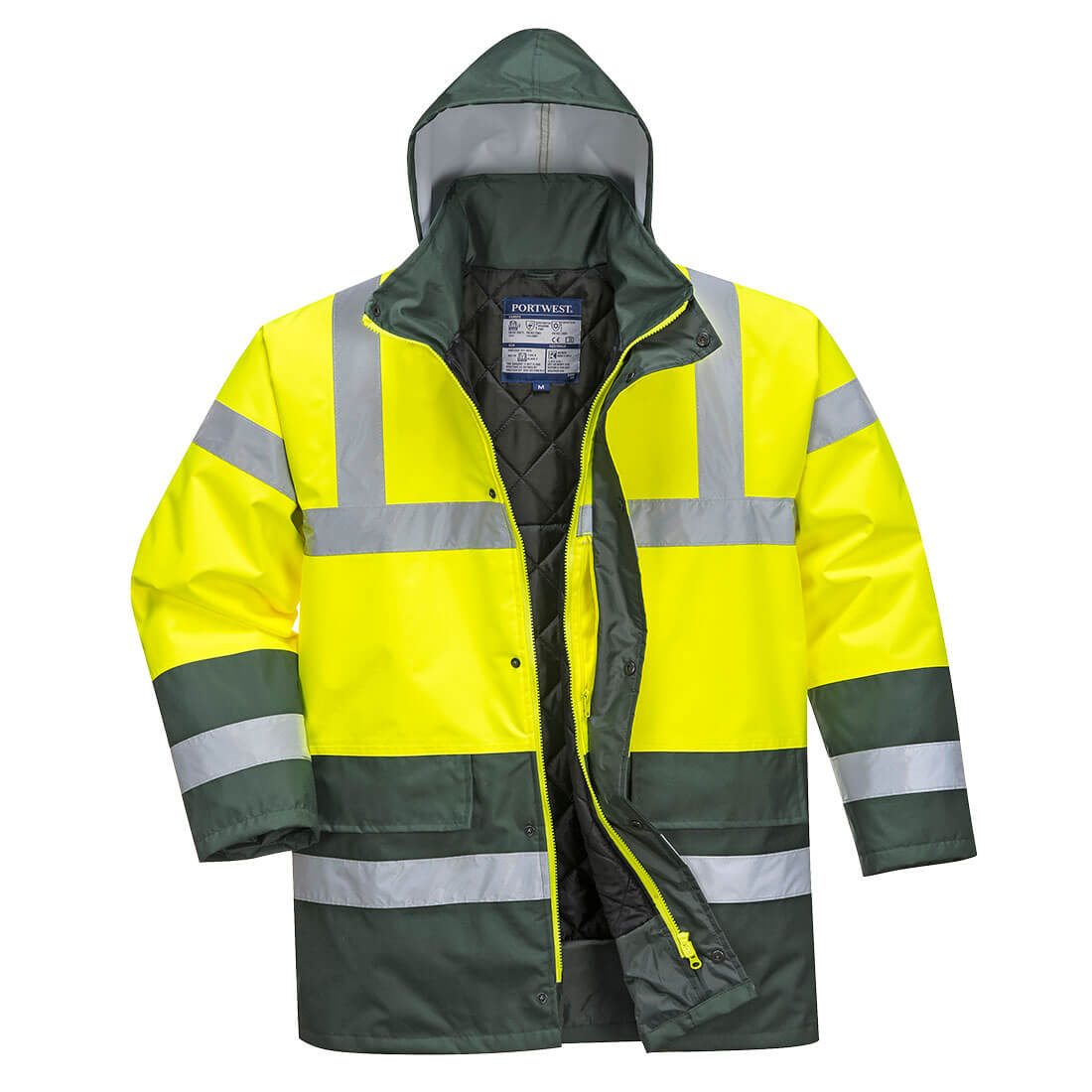 Parka De Alta Visibilidad Contrast Traffic / L / Amarillo-verde_3