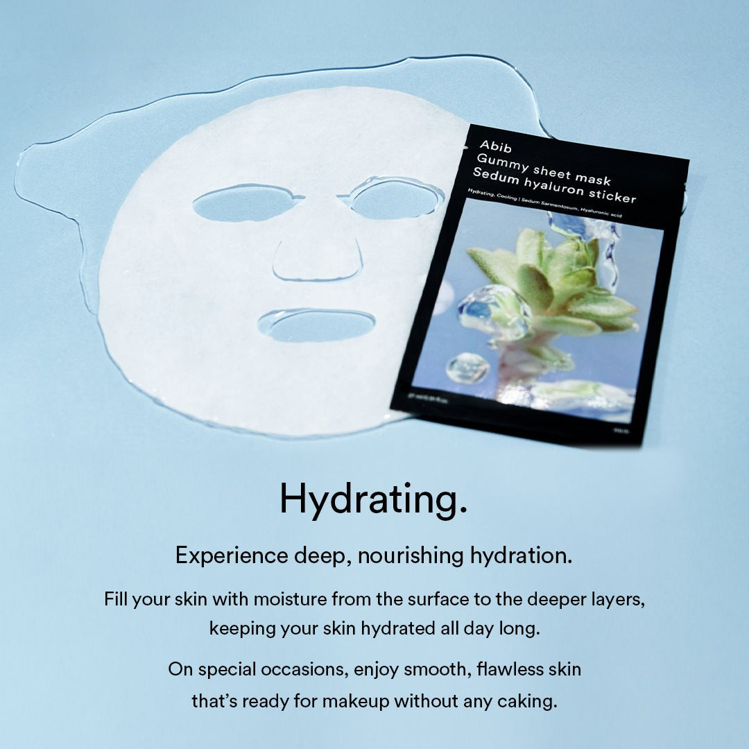 Gummy Sheet Mask Sedum Hyaluron Sticker Abib