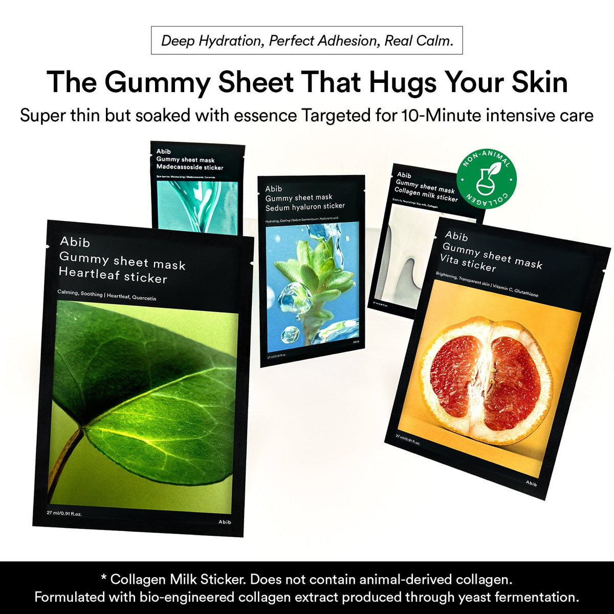 Gummy Sheet Mask Collagen Milk Sticker Abib