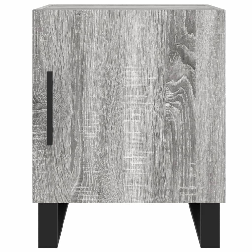 Mesita De Noche Madera De Ingeniería Gris Sonoma 40x40x50 Cm_4