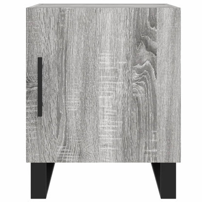 Mesita De Noche Madera De Ingeniería Gris Sonoma 40x40x50 Cm_4