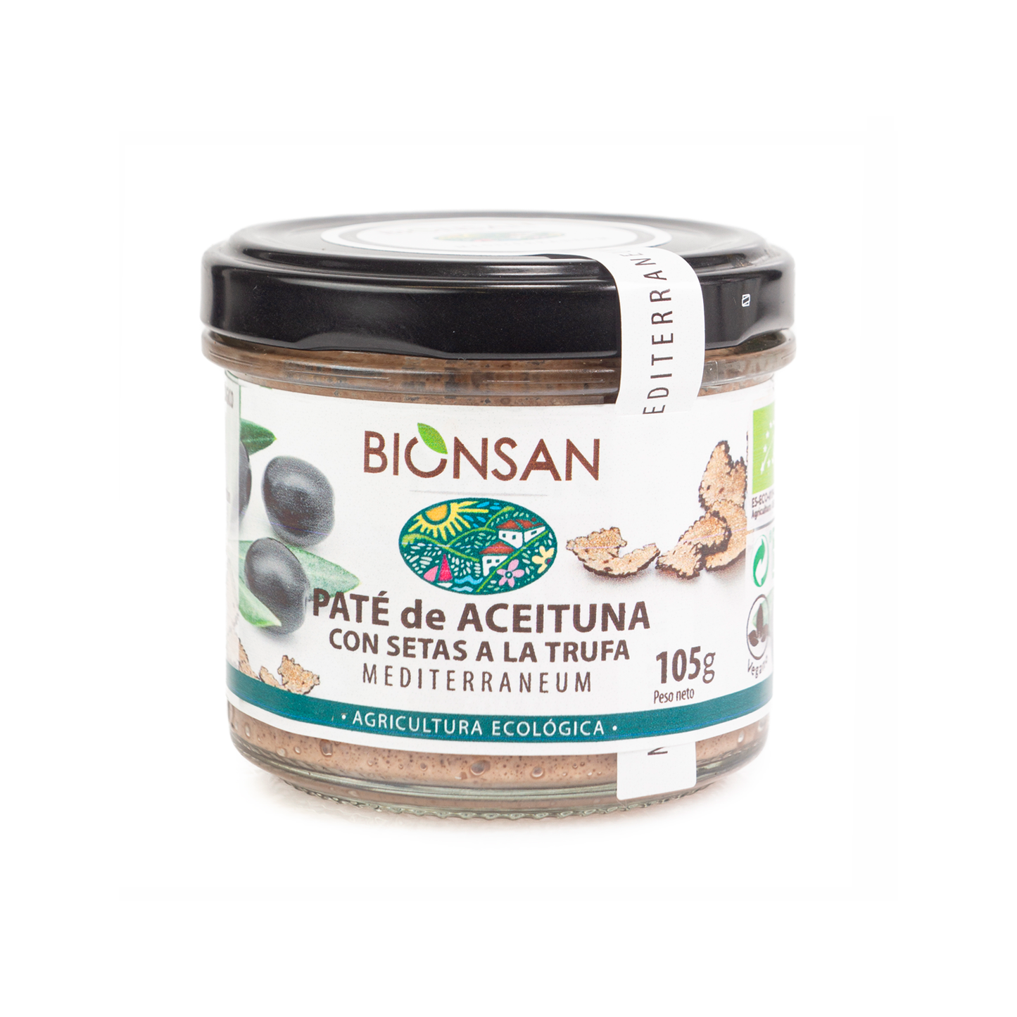 Paté Aceituna Con Setas A La Trufa Eco Bionsan 105gr_0
