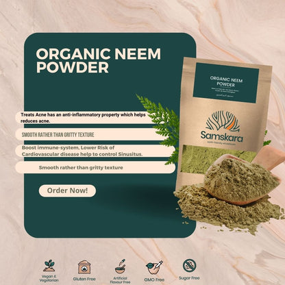 Hojas De Neem En Polvo Bio - 100g | Superalimento Ecológico Vegano Para Batidos, Smoothies Y Zumos_5