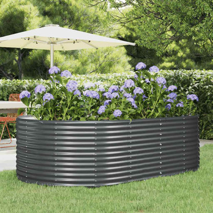 Jardinera Elevada Antracita 212x140x68 Cm Acero Galvanizado_1