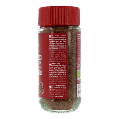 Biocoffee Café Solúvel Descafeinado Bio Premium NaturGreen 100 g