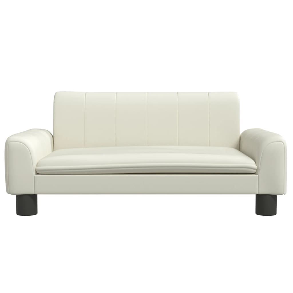 Cama Para Perros De Cuero Sintético Crema 70x45x30 Cm / Vetonek_4