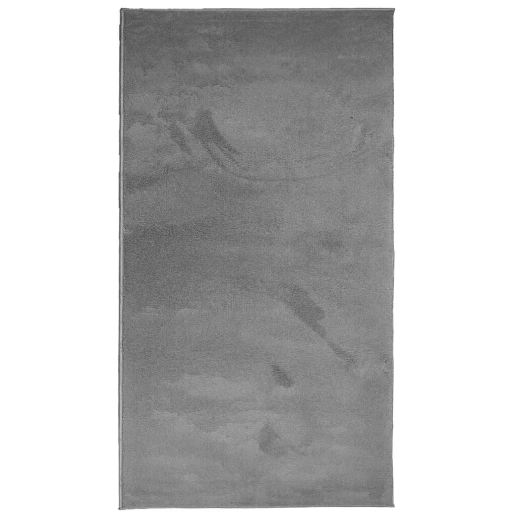 Vidaxl Alfombra De Pelo Corto Oviedo Gris Antracita 60x110 Cm_0
