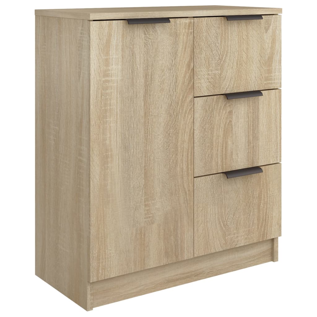 Aparador De Madera Contrachapada Color Roble Sonoma 60x30x70 Cm / Vetonek_4