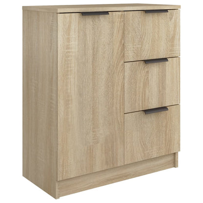 Aparador De Madera Contrachapada Color Roble Sonoma 60x30x70 Cm / Vetonek_4