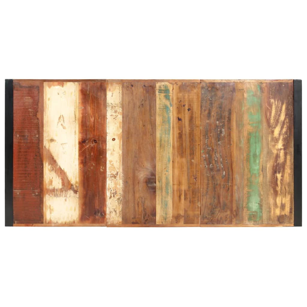 Mesa Alta De Cocina De Madera Maciza Reciclada 180x90x110 Cm_2