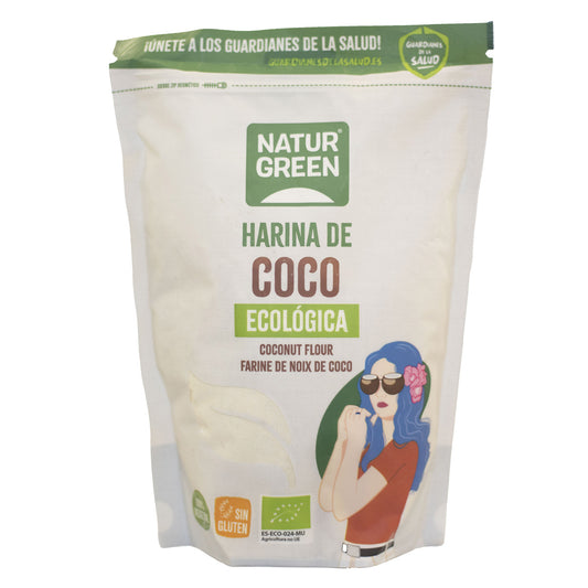 Farinha de Coco Biológica Sem Glúten NaturGreen 500 g
