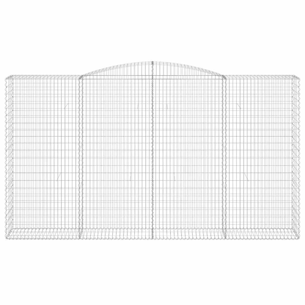 Cestas De Gaviones 5 Uds Forma De Arco Hierro 400x50x220/240 Cm_3
