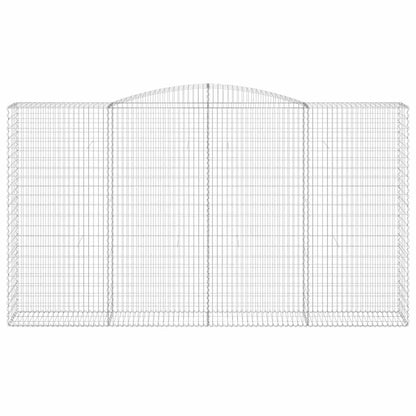 Cestas De Gaviones 5 Uds Forma De Arco Hierro 400x50x220/240 Cm_3
