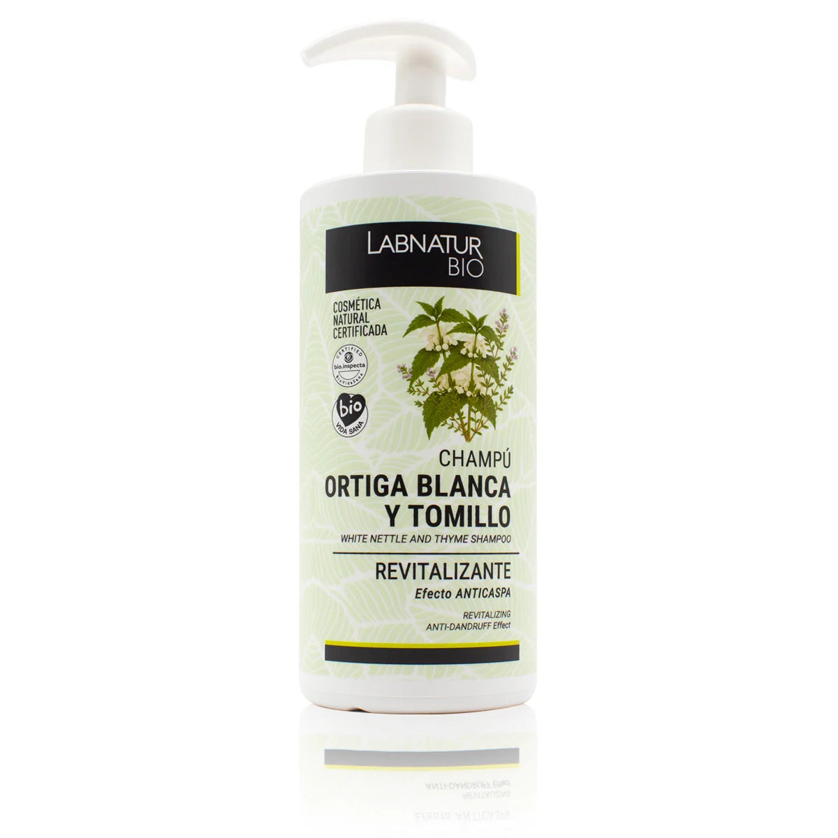 Champú Revitalizante Bio 450 Ml | Ortiga Blanca + Tomillo | Fortalece Y Aporta Vitalidad | Cabello Débil_0