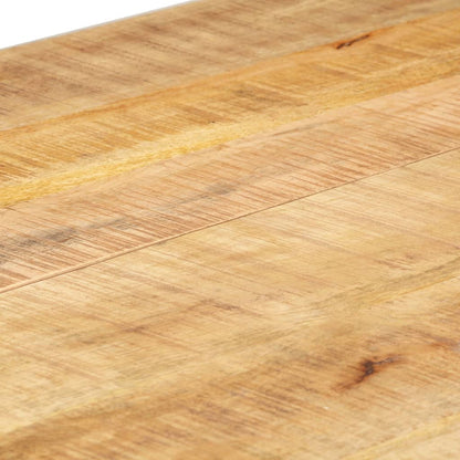 Mesa De Comedor De Madera Maciza De Mango Rugosa 140x70x76 Cm_3