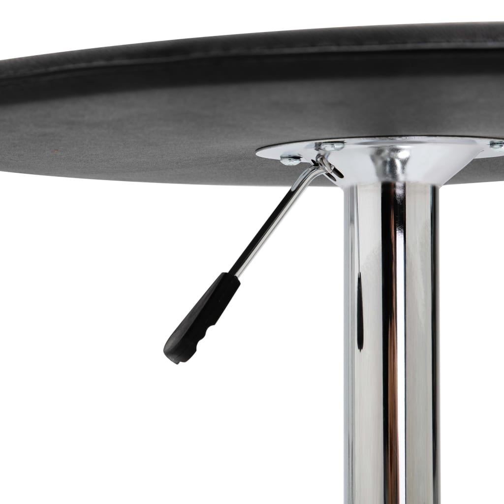 Mesa Alta De Cocina Mdf Negro Ø60 Cm_1