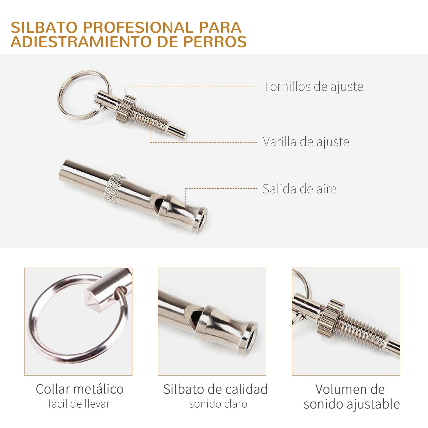Pawhut Set De Entrenamiento De Agilidad Para Perros De 4 Piezas Naranja_3