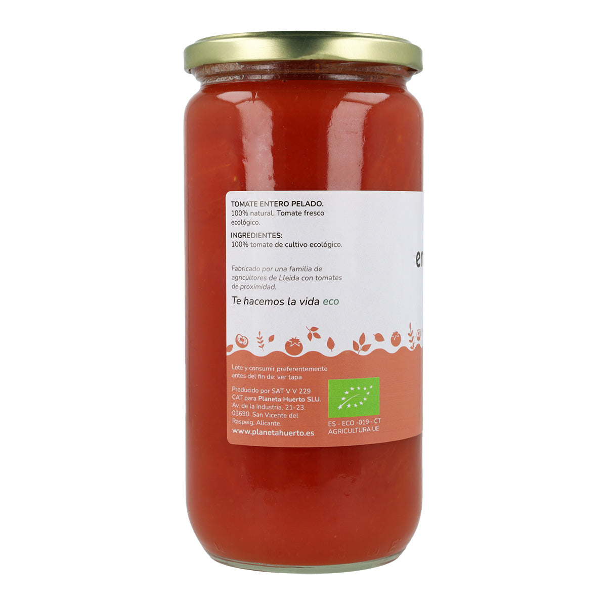 Tomate Pelado Inteiro ECO Planeta Huerto 660 g