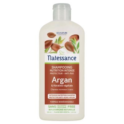 Champô Anti-envelhecimento Natessance com Queratina Argan 250 ml