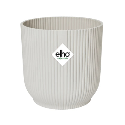 Vaso de flores redondo dobrável Vibes branco sedoso Elho 25 cm