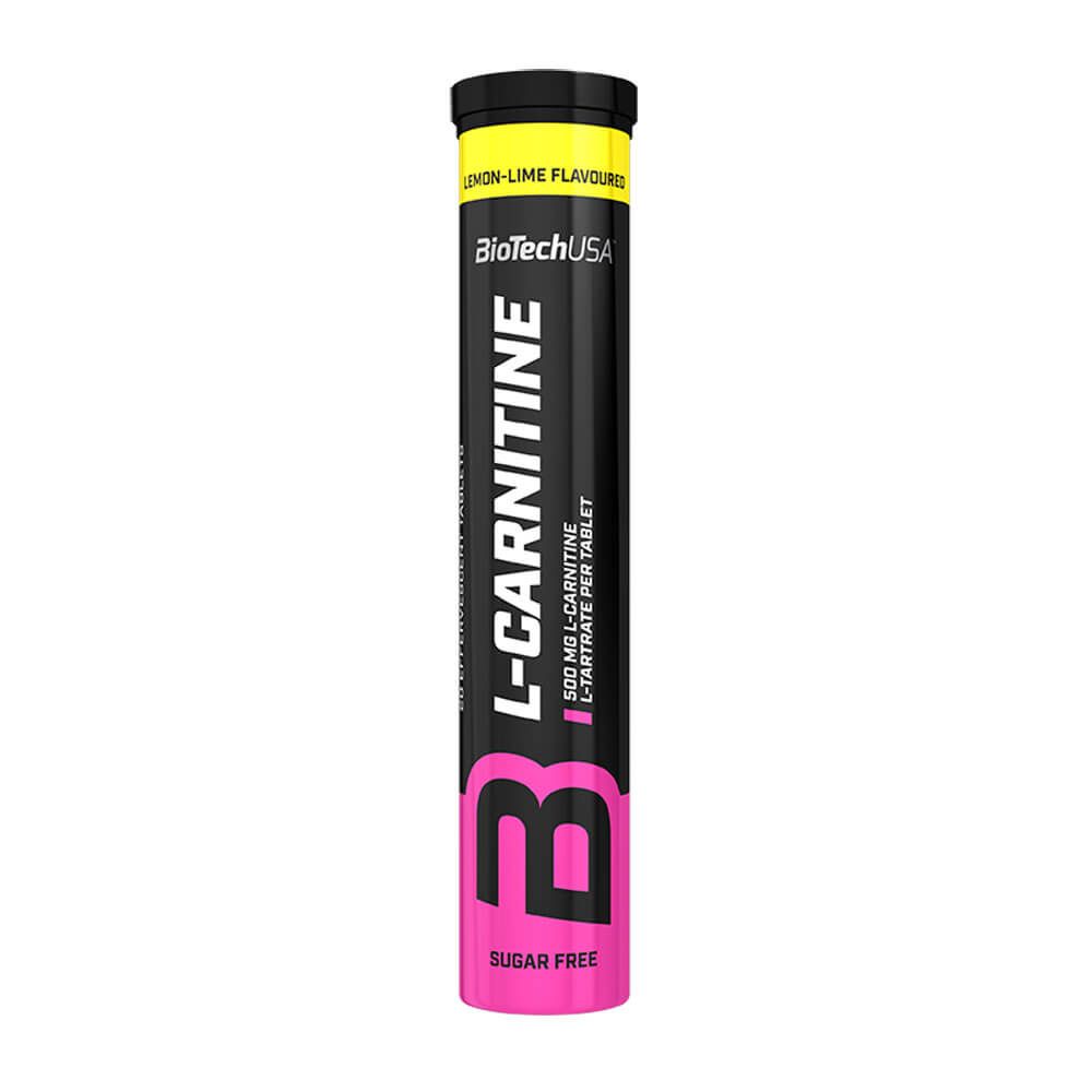 L-carnitina Efervescente 500mg - 20 Tabletas - Lima Limon - L-carnitina - Biotech Usa_0