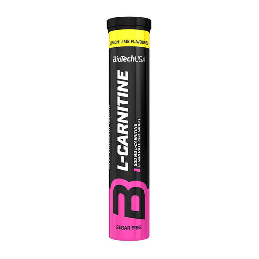L-carnitina Efervescente 500mg - 20 Tabletas - Lima Limon - L-carnitina - Biotech Usa_0