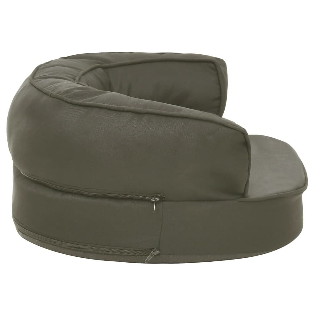 Vidaxl Colchón Para Cama De Perro Ergonómico Aspecto Lino Gris 60x42cm_3