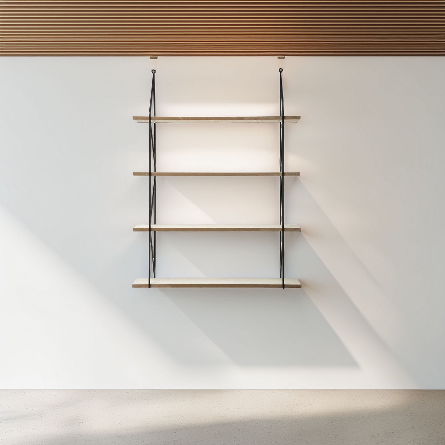 Wellhome Estantería Pared Metal Mdf 60x80cm Iris_2