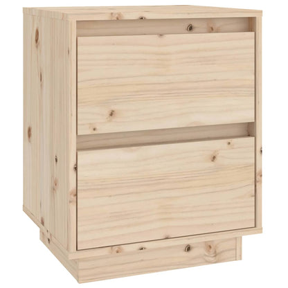 Mesitas De Noche 2 Uds Madera Maciza De Pino 40x35x50 Cm_4