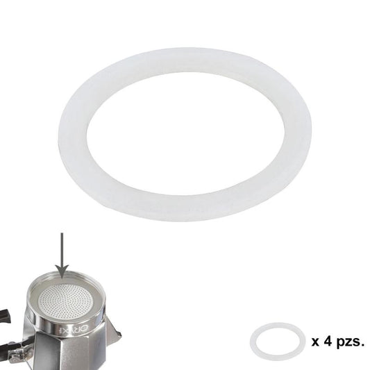 Junta Goma Silicona Cafetera Aluminio Classic / Inducción 9 Tazas (4 Unidades)_0