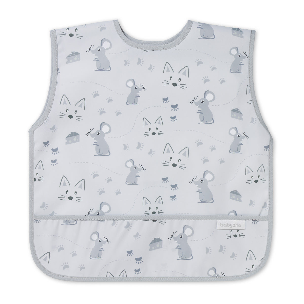 Babero Blw Largo Impermeable 6m A 2años Mouse_1