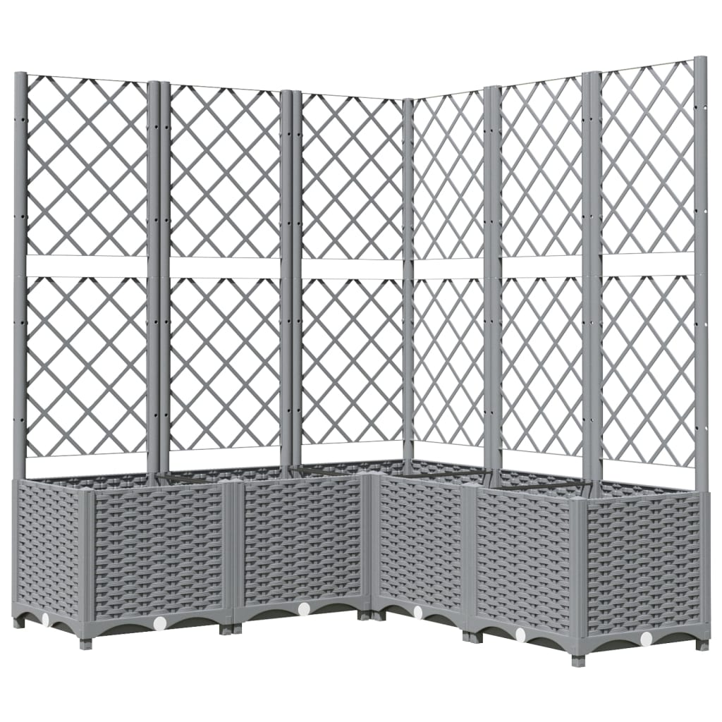 Macetero De Jardín Gris Claro 120 X 120 X 136 Cm_0