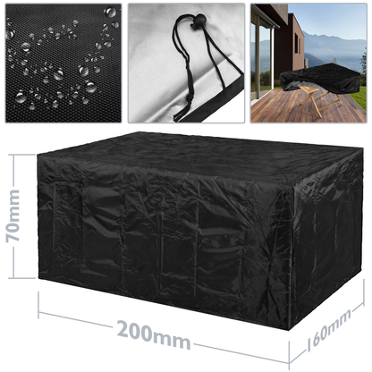 Funda Protectora Impermeable Antipolvo Para Jardín Exterior 200x70x160cm_1